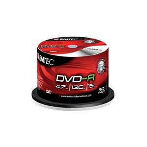 DVD-R Emtec 16x spindle de 25
