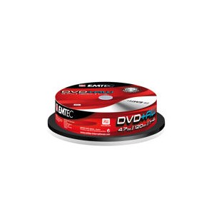 DVD+RW Emtec 4x spindle de 10
