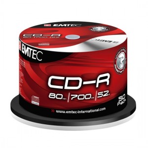 CD-R 700Mo Emtec - Spindle de 50